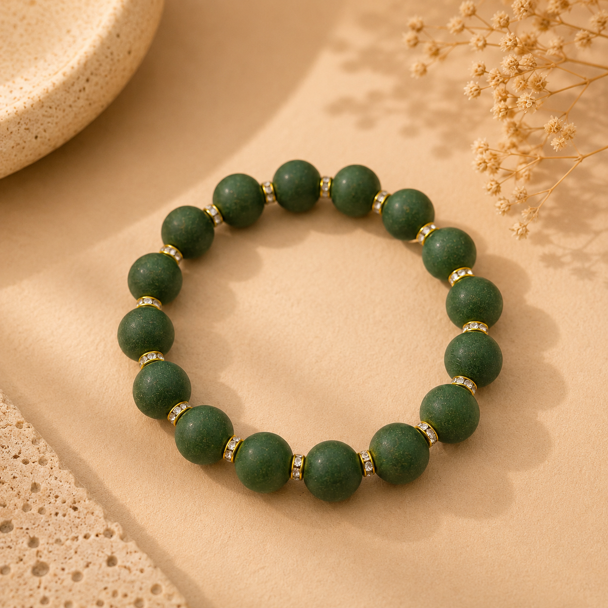 艾绿 · 醒野 | Pet Companion Bracelet – Mugwort & Wild Botanicals