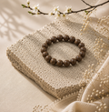 苔青 · 夏栀 | Sand Brown Herbal Incense Bead Bracelet | 10mm / 12mm