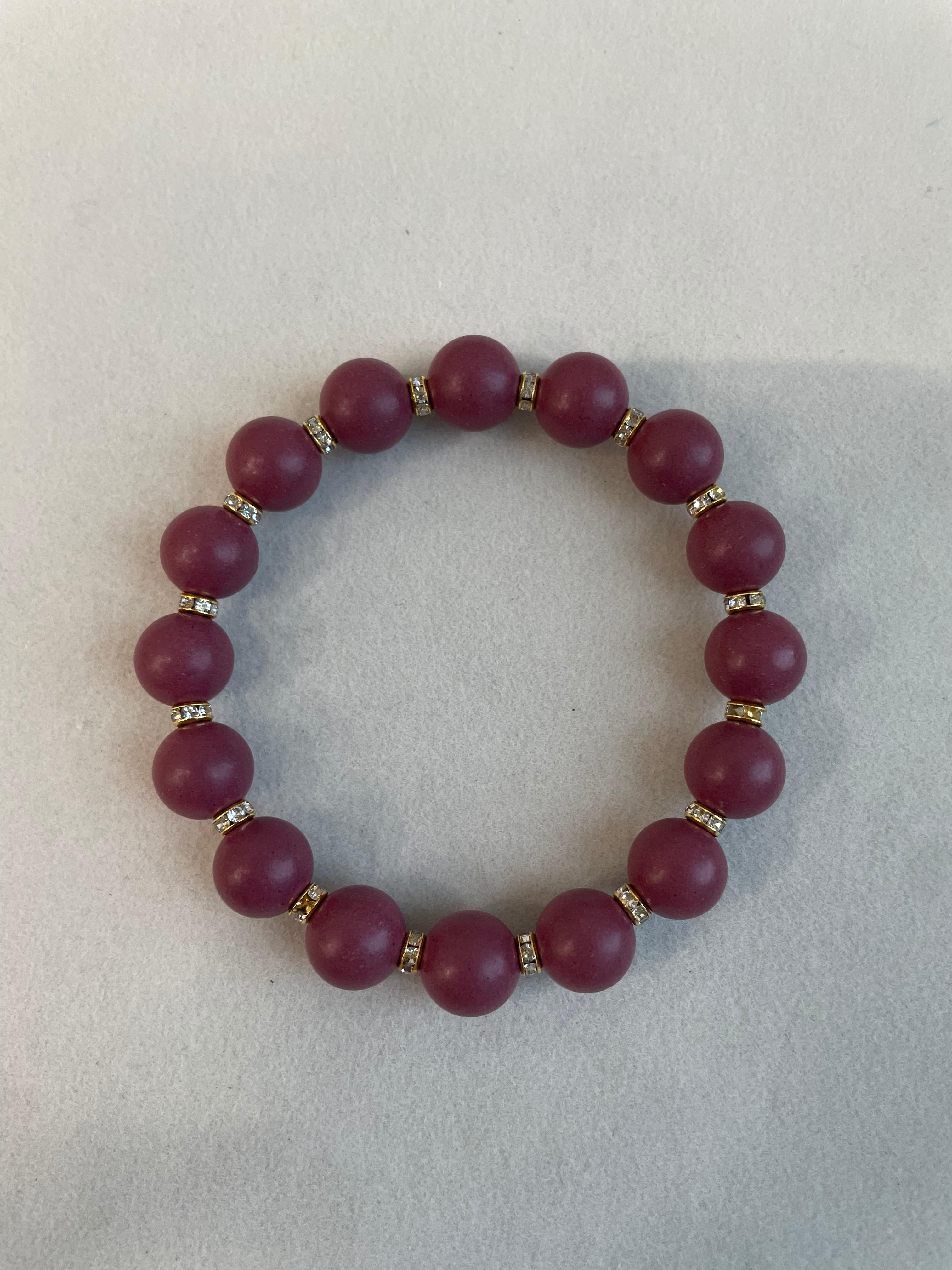 杏粉 · 早霜 | Pet Companion Bracelet – Apricot Blossom & Green Botanicals