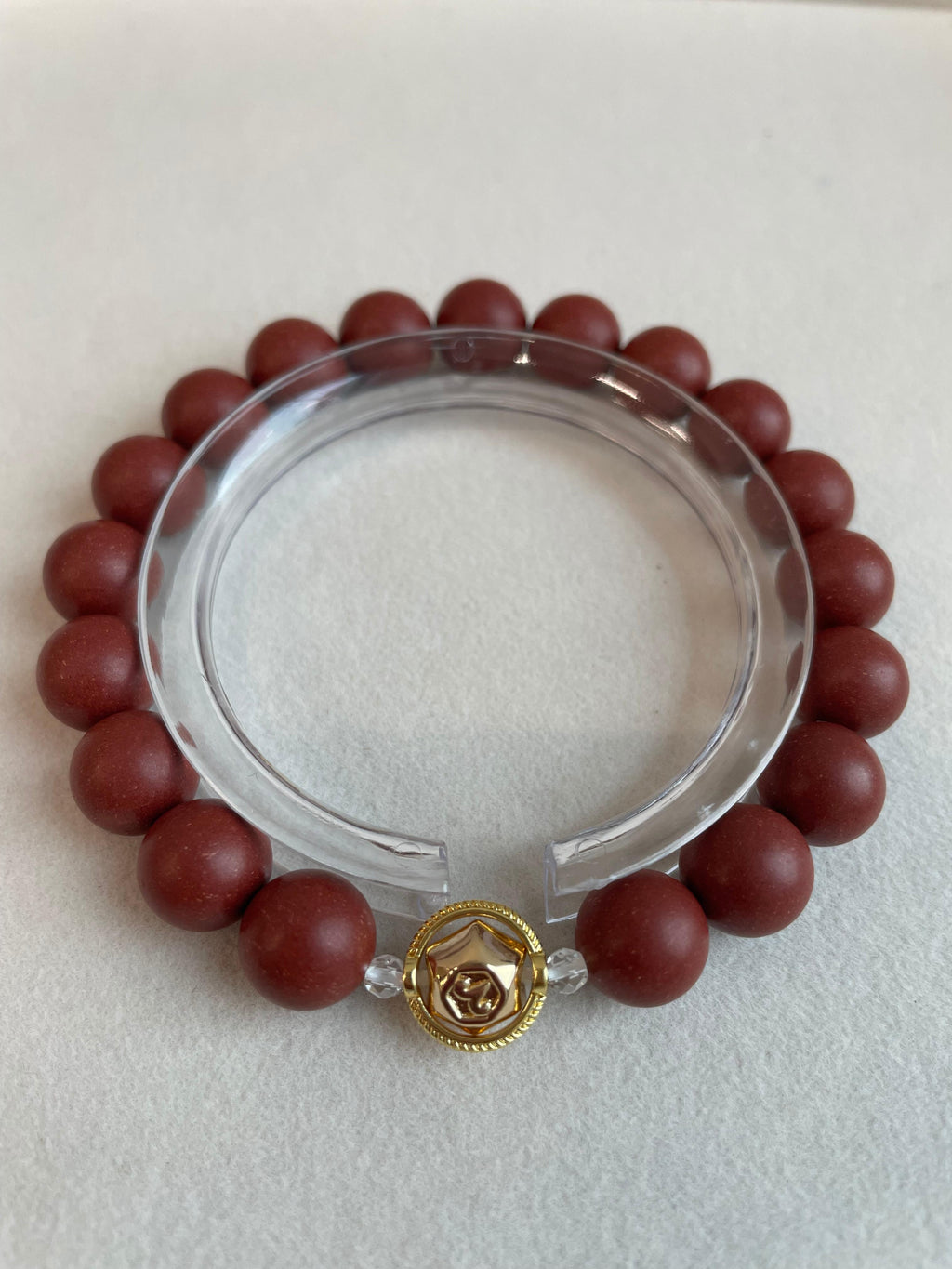 Aries · 绛紫 · 暖堂 | Aries Zodiac Herbal Incense Bead Bracelet | 10mm