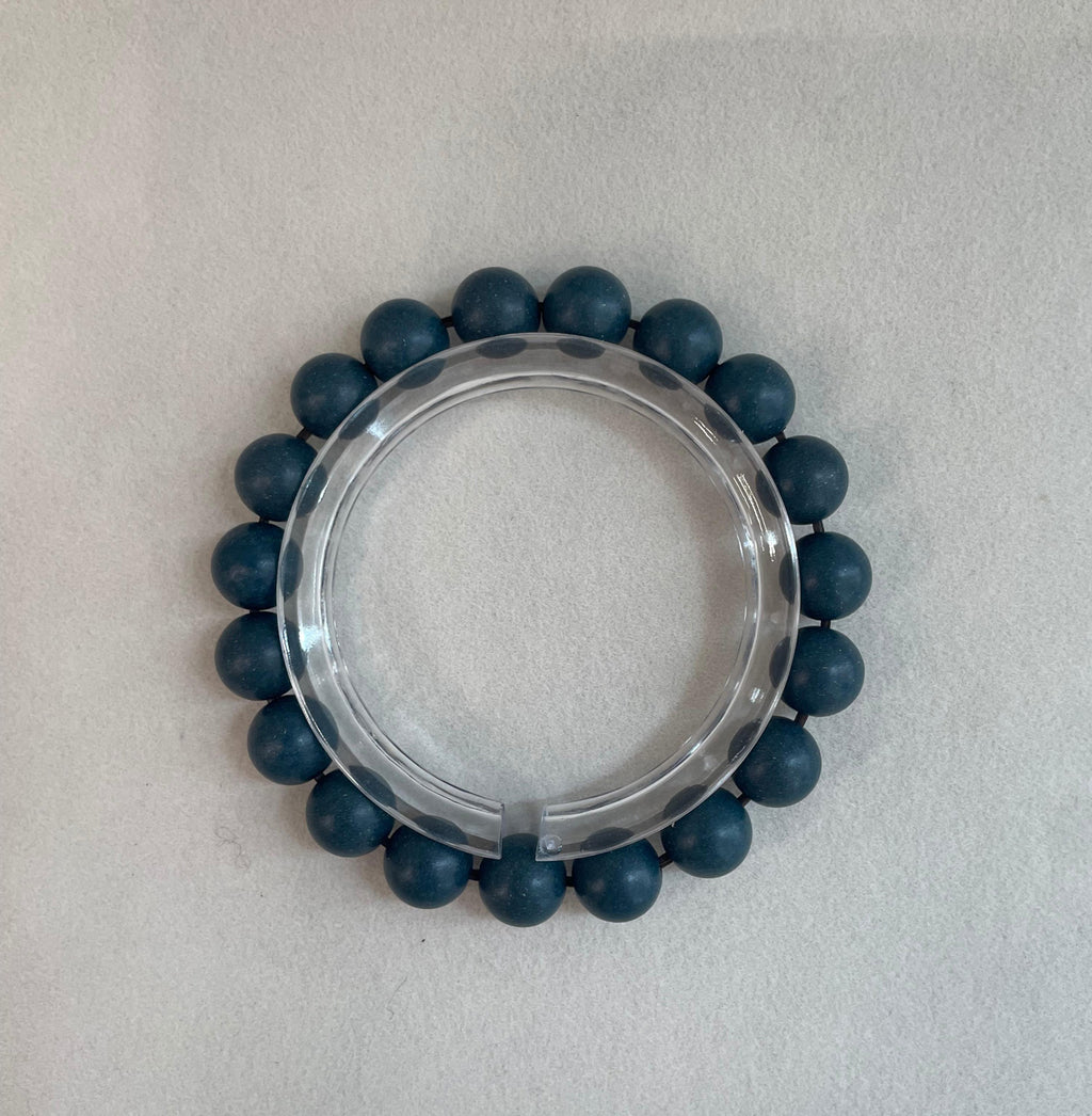 青黛 · 本然 | Azure · Herbal Incense Bead Bracelet | 10mm / 12mm