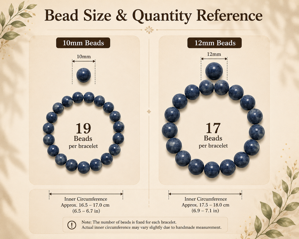 青黛 · 本然 | Azure · Herbal Incense Bead Bracelet | 10mm / 12mm
