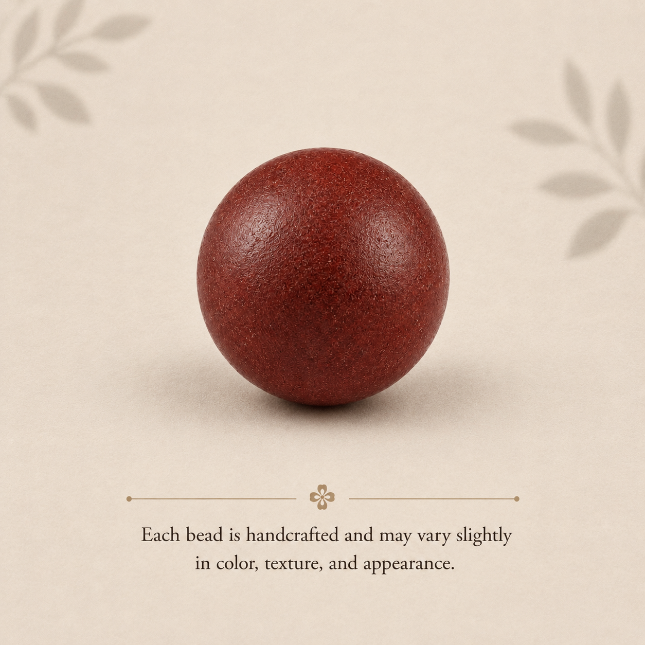 绛紫 · 暖堂 Cinnabar Red Herbal Incense Loose Beads for DIY Bracelet Making (Price Per Piece)