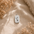 Custom Pet Portrait Pendant – Smooth Titanium Steel Charm | Dog & Cat Memorial Jewelry | 2.8 × 1.7 cm