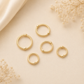 Dual-Hole Lace Ring Bead Frame for DIY Jewelry Making (Price Per Piece)