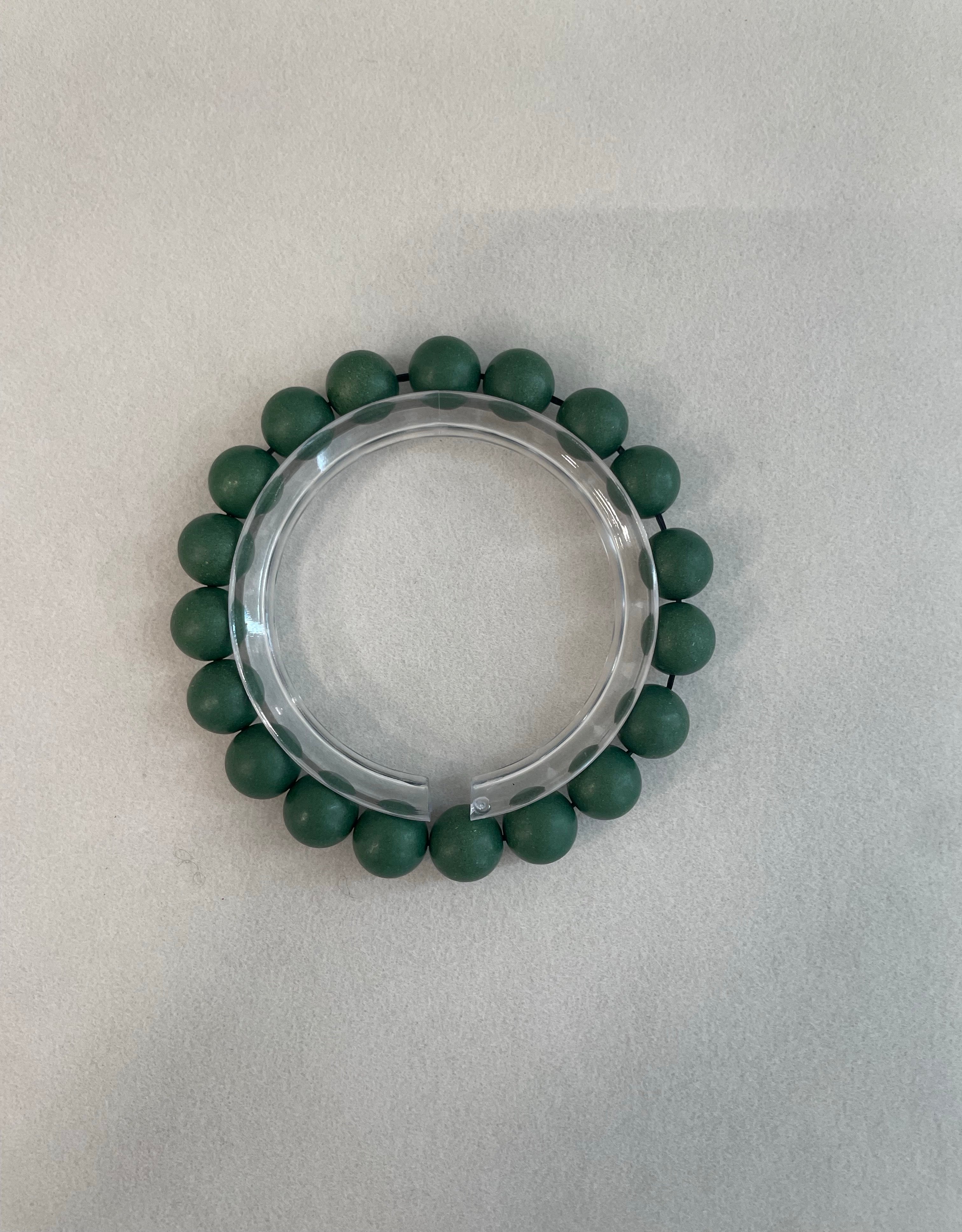 翠微 · 听松 Jade Green Herbal Incense Loose Beads for DIY Bracelet Making (Price Per Piece)