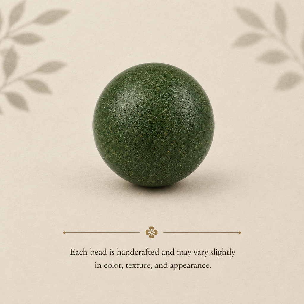 翠微 · 听松 Jade Green Herbal Incense Loose Beads for DIY Bracelet Making (Price Per Piece)