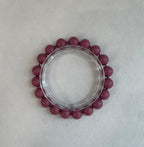 杏粉 · 早霜 | Magenta Pink Herbal Incense Bead Bracelet | 10mm / 12mm