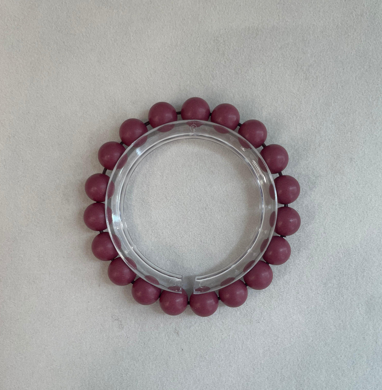杏粉 · 早霜 | Magenta Pink Herbal Incense Bead Bracelet | 10mm / 12mm