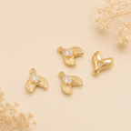 Zirconia Mermaid Tail Charm Pendant for DIY Bracelet & Jewelry Making