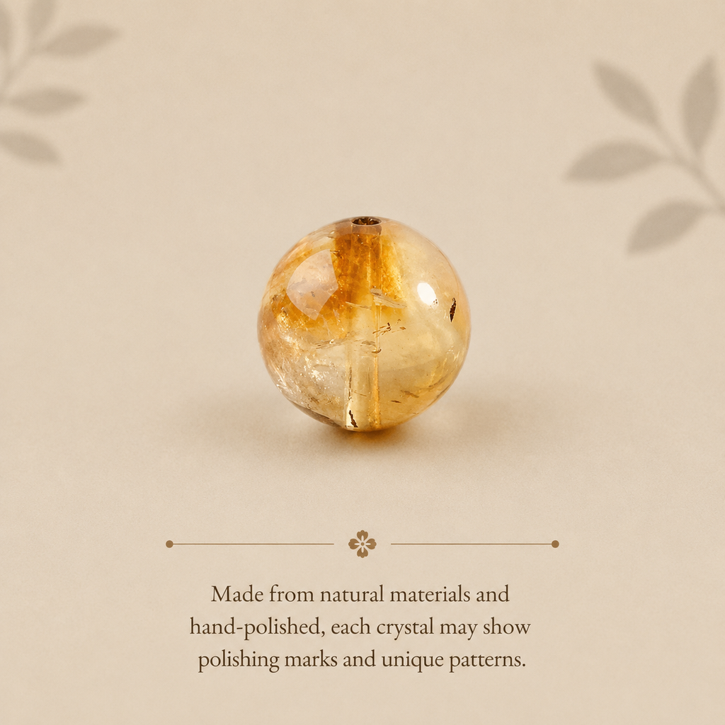 Natural Citrine Loose Beads for DIY Bracelet & Jewelry Making (Price Per Piece)