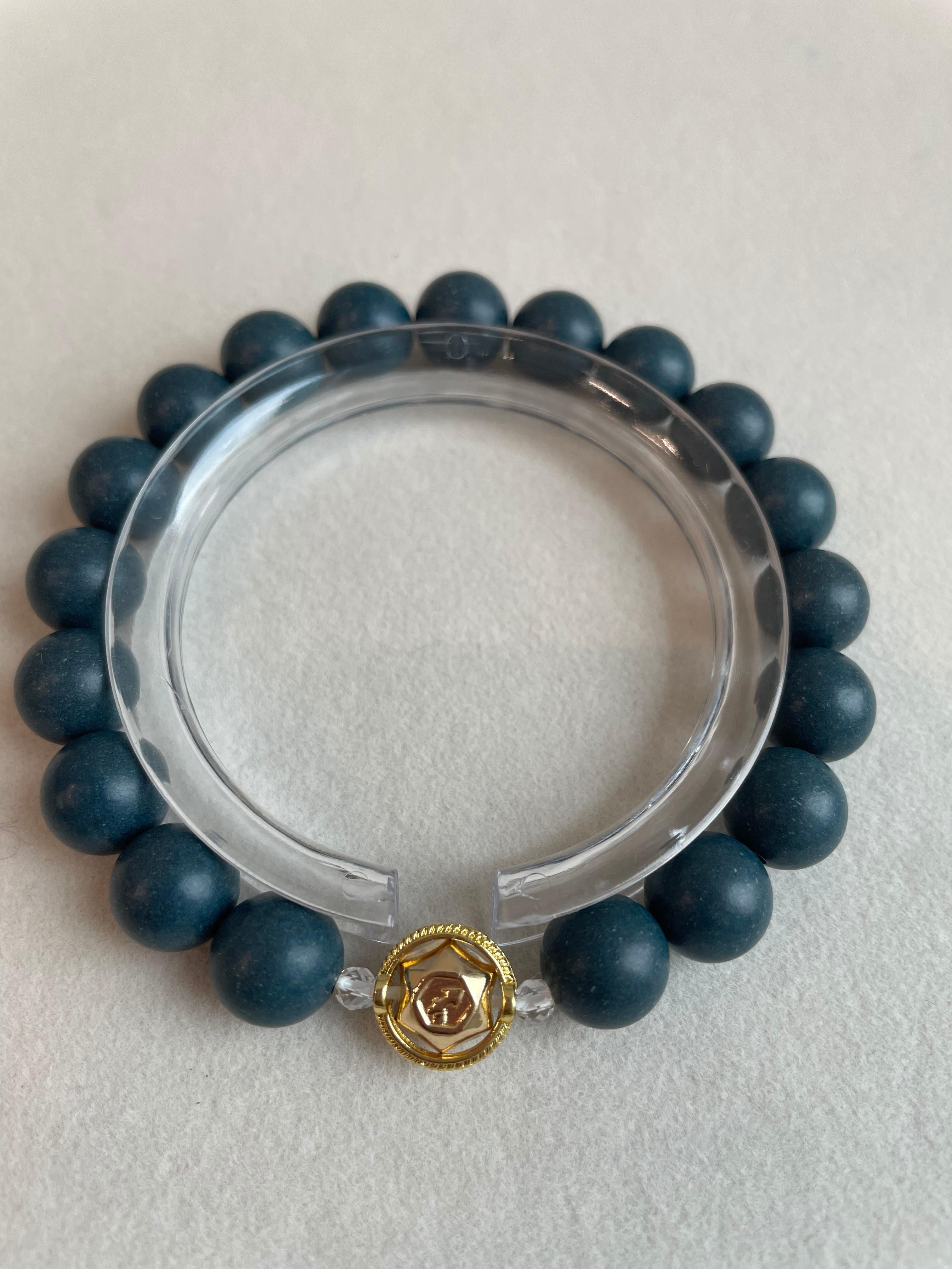 Sagittarius · 青黛 · 本然 | Sagittarius Zodiac Herbal Incense Bead Bracelet | 10mm