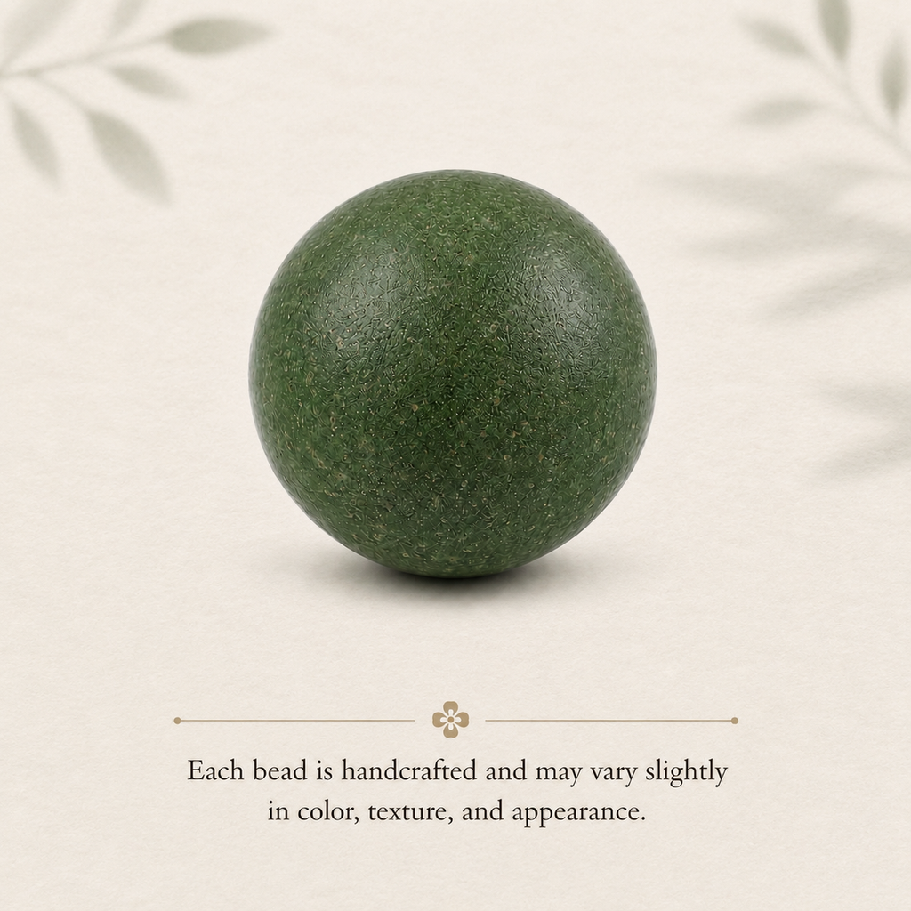 艾绿 · 醒野 -Vibrant Sage Herbal Incense Loose Beads for DIY Bracelet Making (Price Per Piece)