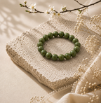 艾绿 · 醒野 | Vibrant Sage Herbal Incense Bead Bracelet | 10mm / 12mm