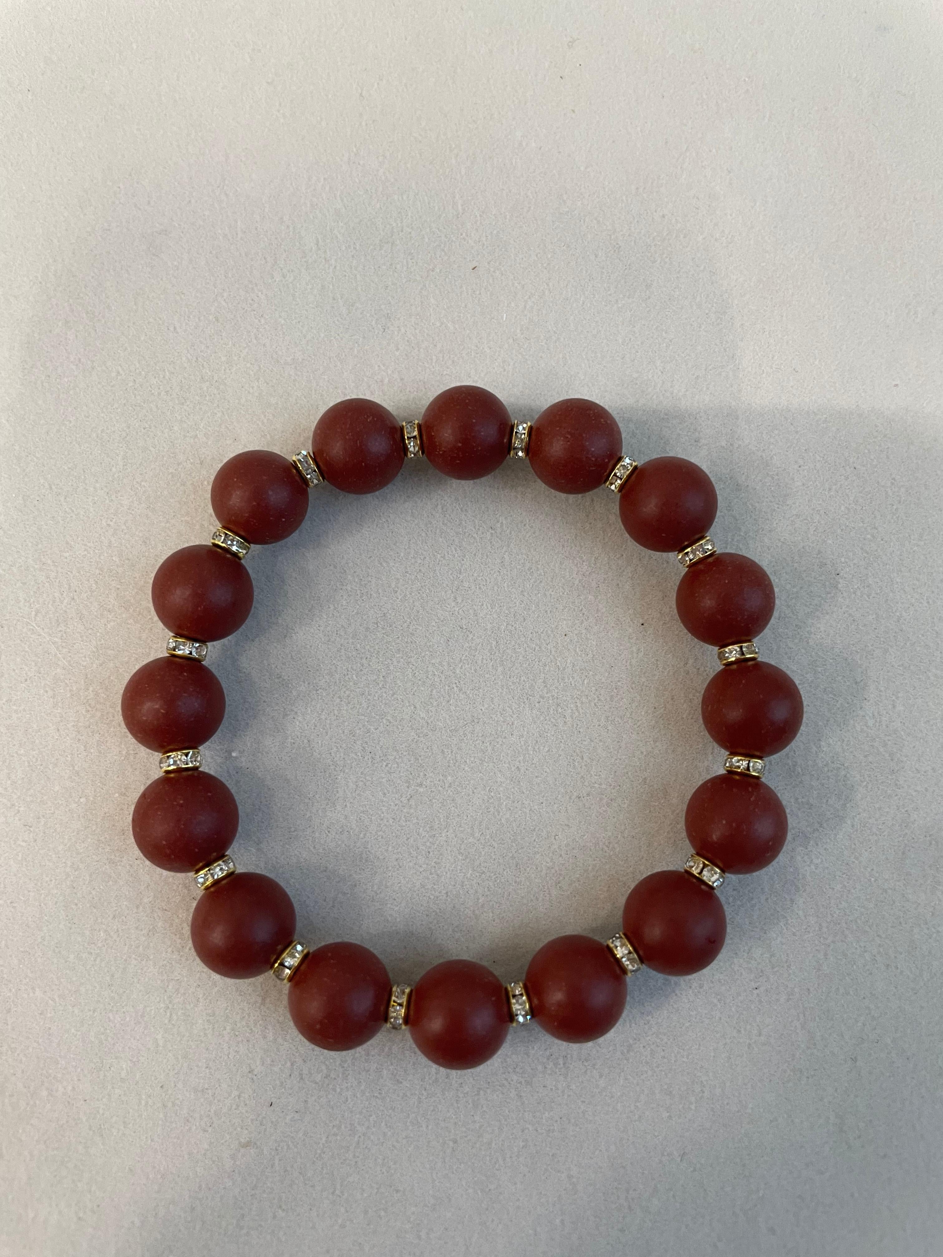 绛紫 · 暖堂 | Pet Companion Bracelet – Rose & Warm Herbs