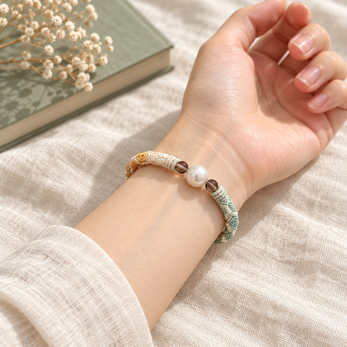 Daybreak Knot — Hand-Braided Bracelet