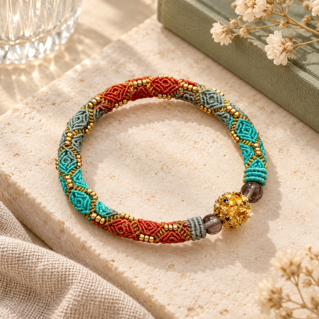 Nœud Souci — Bracelet tressé à la main