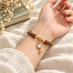 Nœud de cloche des prés — Bracelet charm tressé à la main
