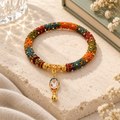 Nœud de cloche des prés — Bracelet charm tressé à la main