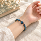 Ocean Knot — Hand-Braided Blue Bracelet