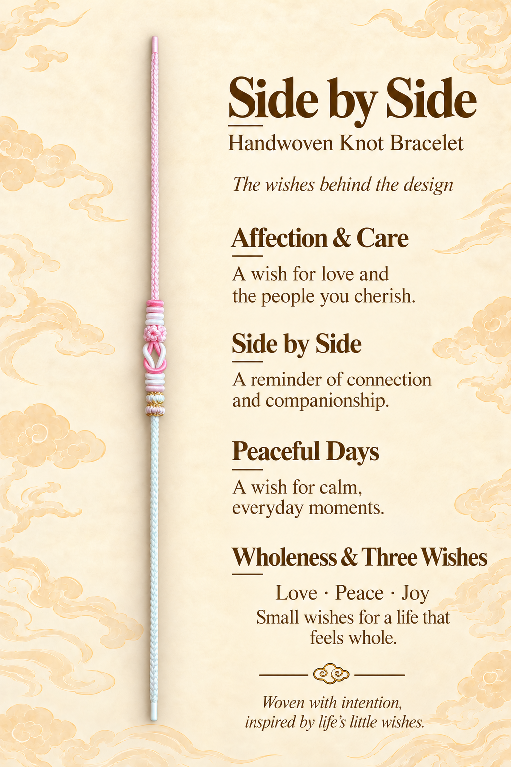 Side by Side — Handwoven Knot Bracelet